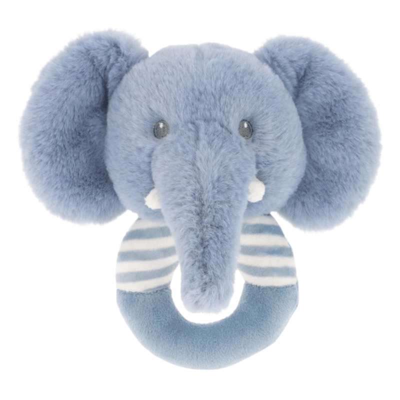 14cm Keeleco Baby Ezra Elephant Ring Rattle