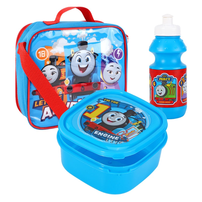 Official Thomas The Tank Engine 3 Piece Lunch Bag Set