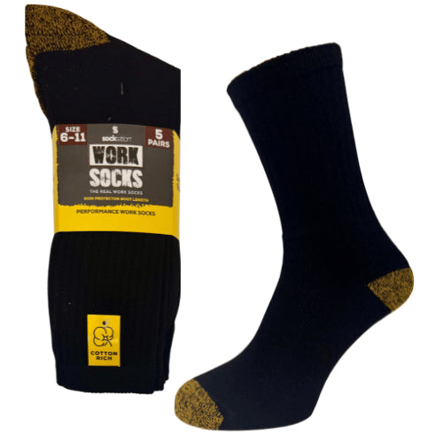 10 Pairs Mens Performance Work Socks