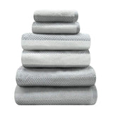 2 Pack Royal Stripe Bath Towels - Grey