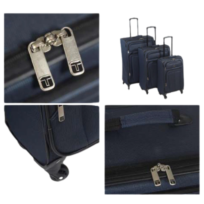 3 Piece Soft Shell Lightweight Luggage Set