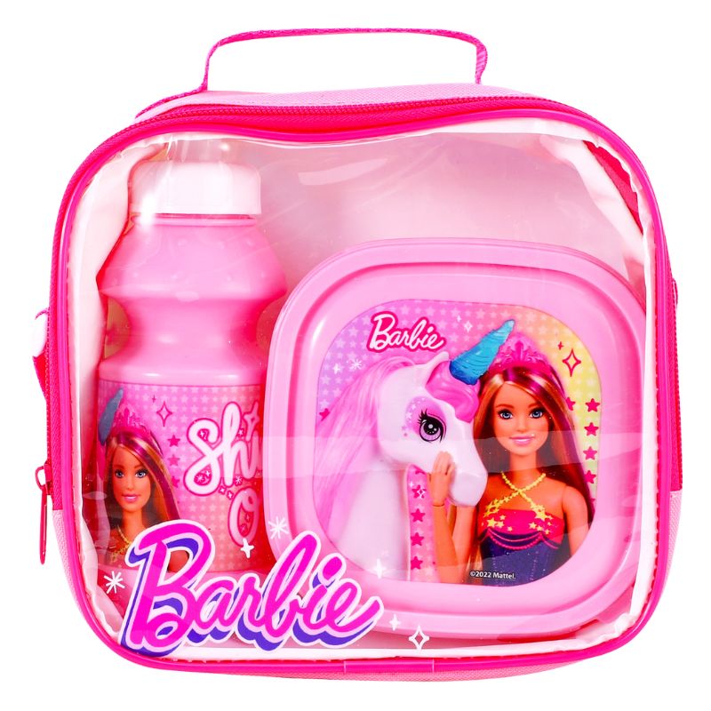 Official Barbie Lunch Bag 3 Piece Set