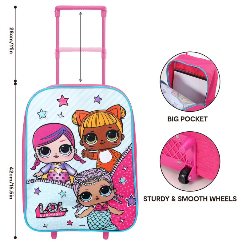 Official L.O.L Surprise! Foldable Standard Trolley Backpack