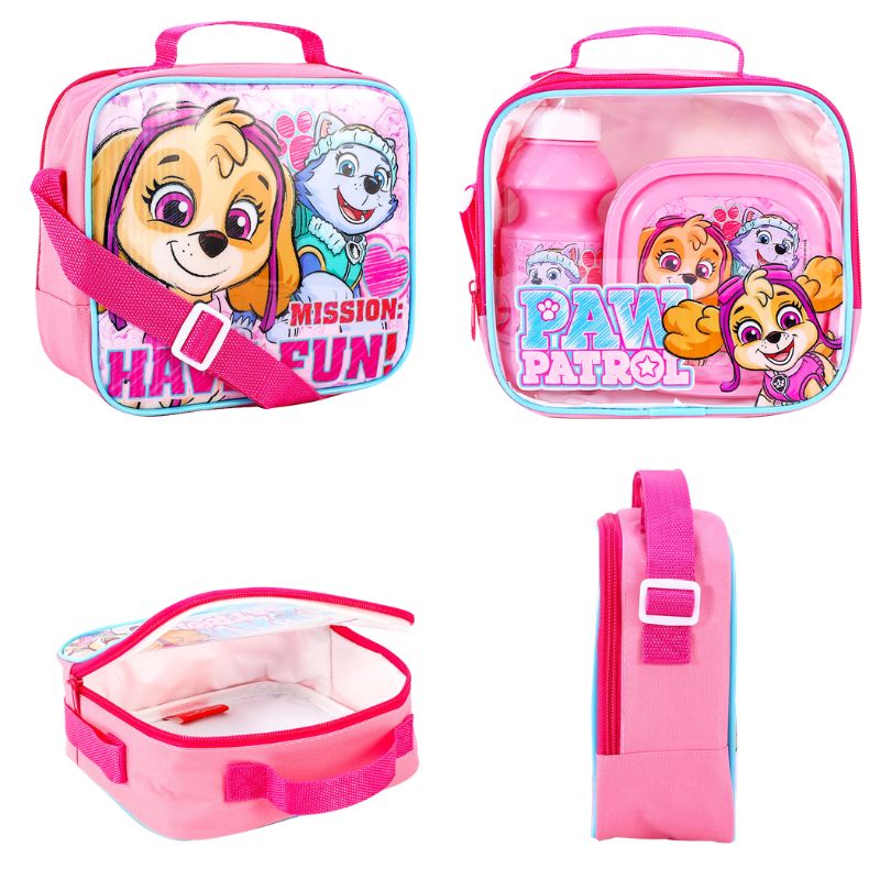 Official Paw Patrol 'Mission Have Fun' Lunch Bag 3 Piece Set