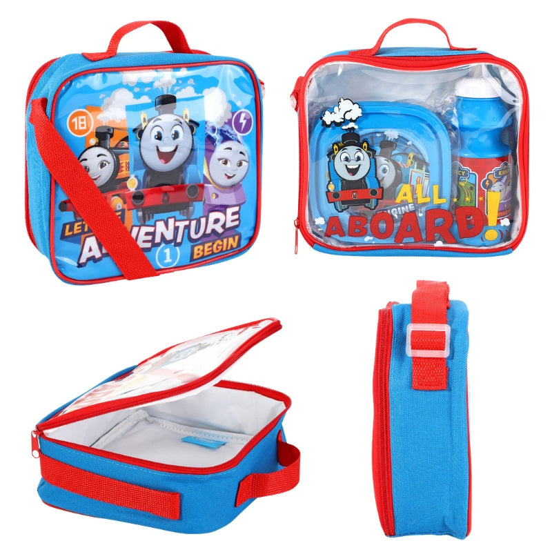 Official Thomas The Tank Engine 3 Piece Lunch Bag Set