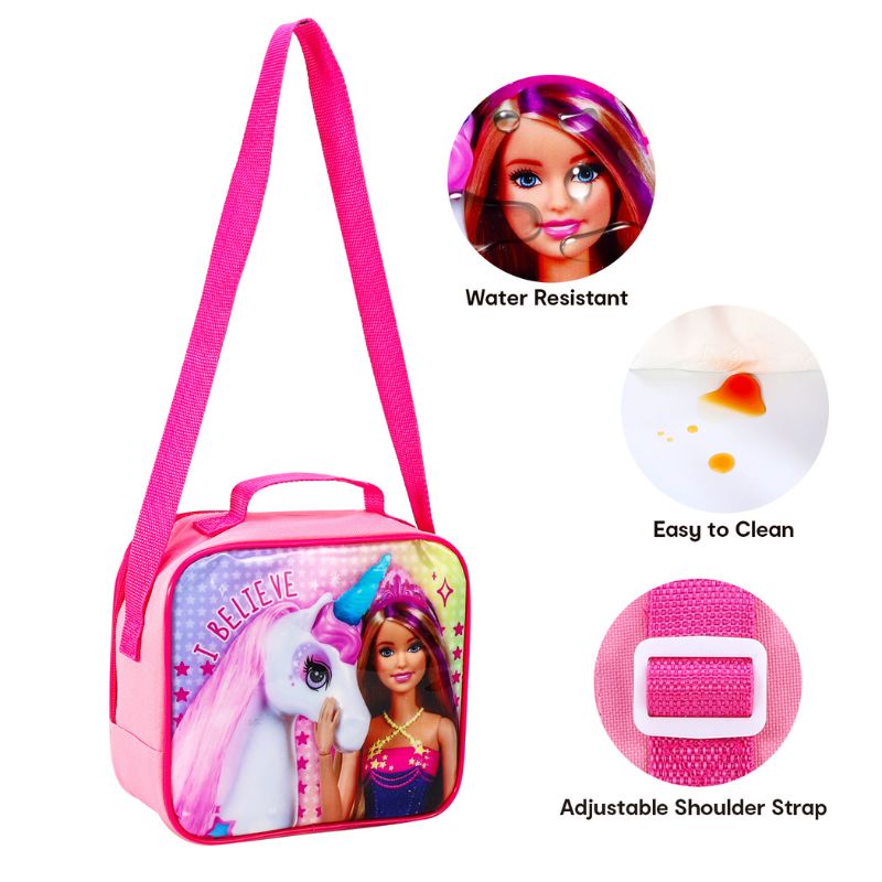 Official Barbie Lunch Bag 3 Piece Set