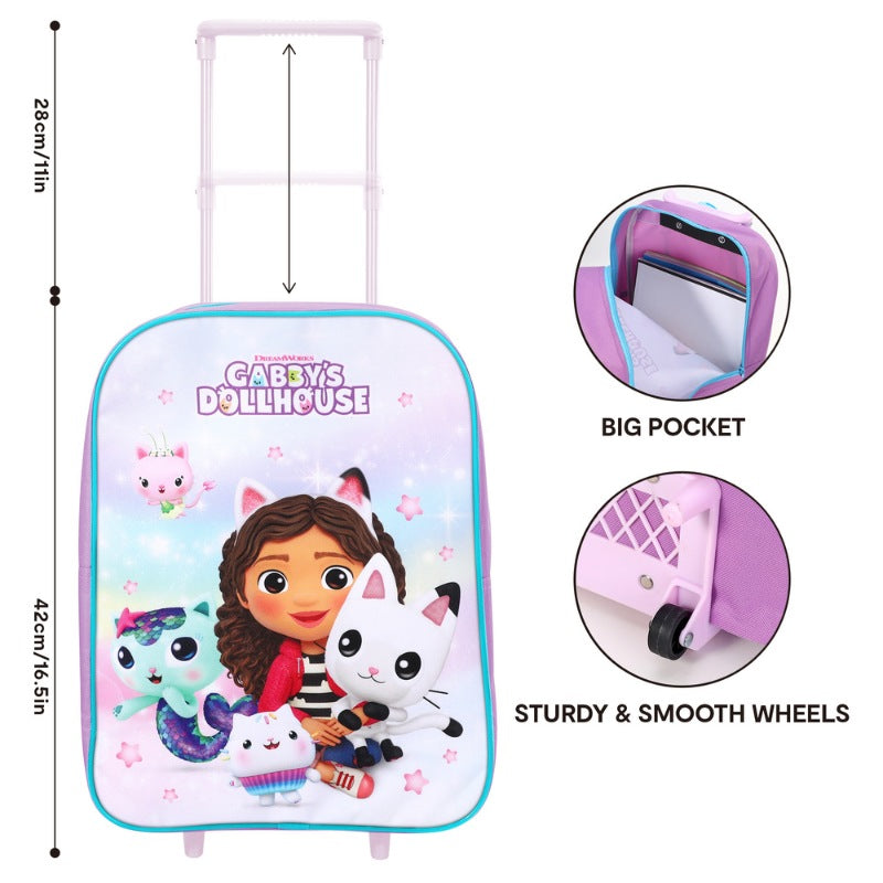 Official Gabby's Doll House Standard Trolley Backpack