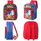 Official Sonic 'Let's Go!' Deluxe Backpack With Front Pocket