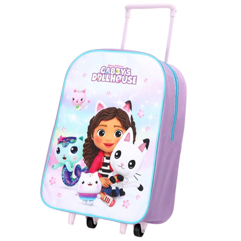 Official Gabby's Doll House Standard Trolley Backpack