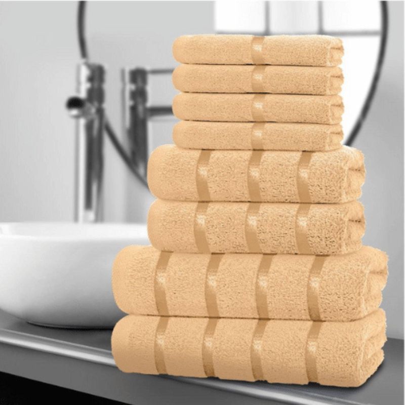 8 Piece Boston Towel Bale Set - Peach