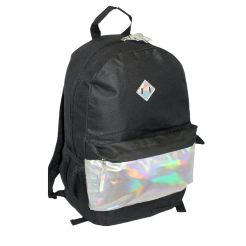 Backpack With Iridescent Panel