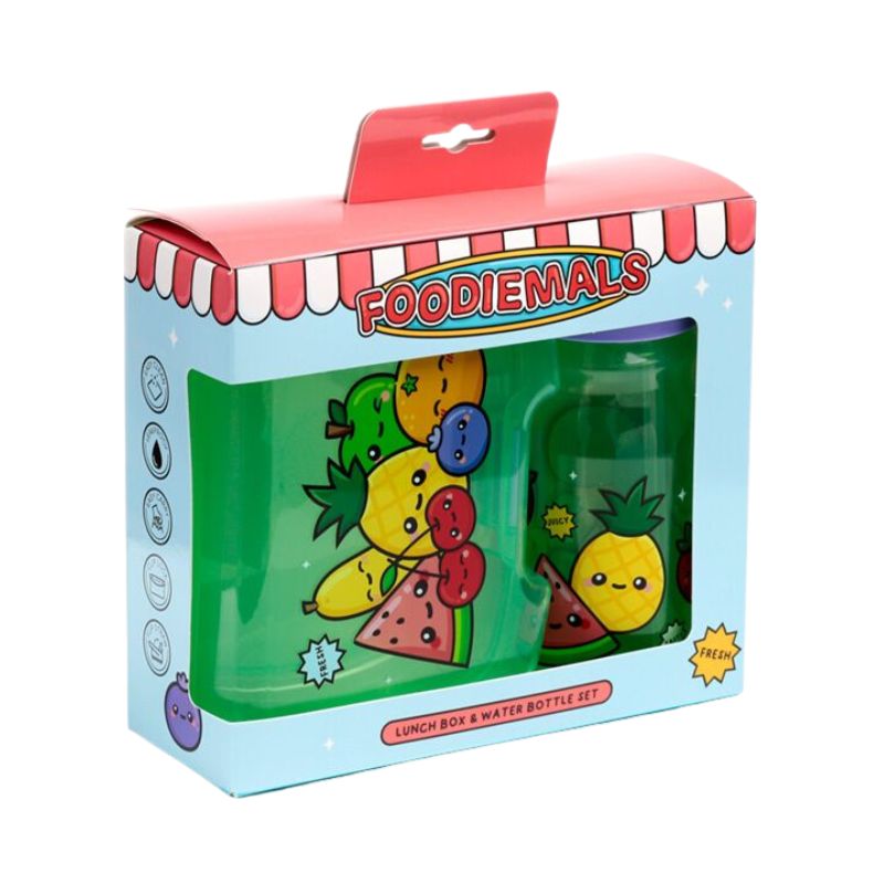Foodiemals Lunch Box & Water Bottle Set
