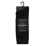 12 Men's Cotton Rich Casual Socks - Black