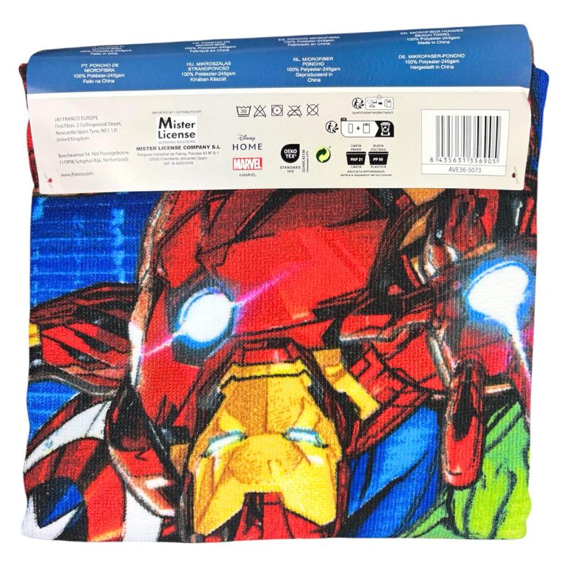 Official Avengers Kids Hooded Towel Poncho
