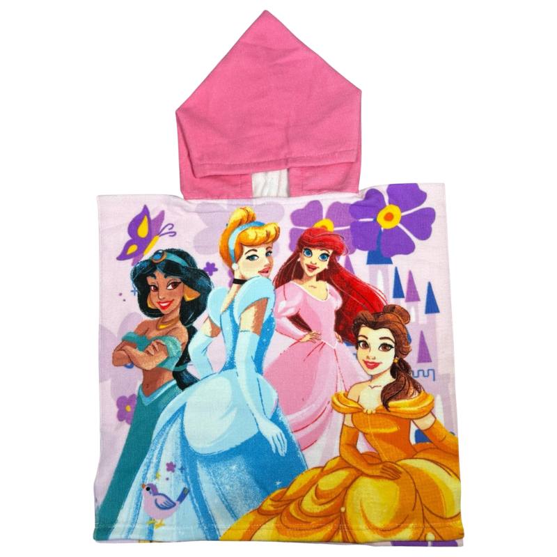 Official Disney Princess Kids Hooded Towel Poncho