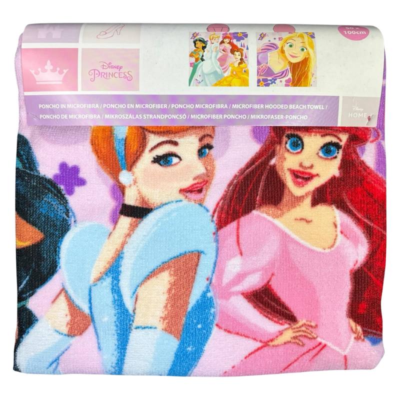 Official Disney Princess Kids Hooded Towel Poncho