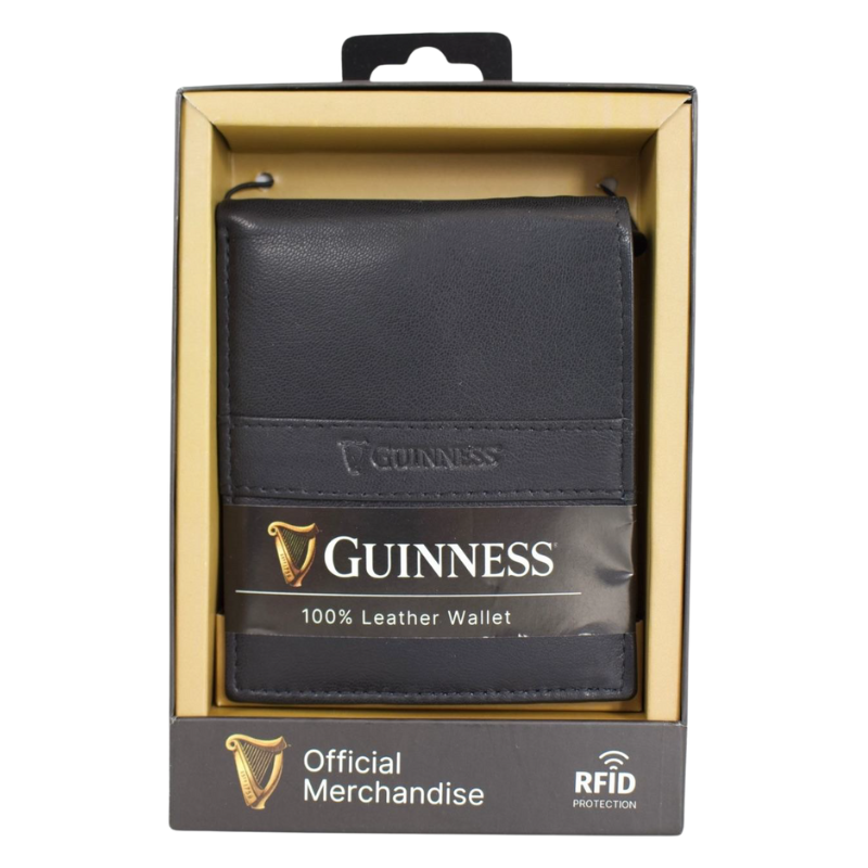 Official Guinness Genuine Leather Wallet with RFID Blocking