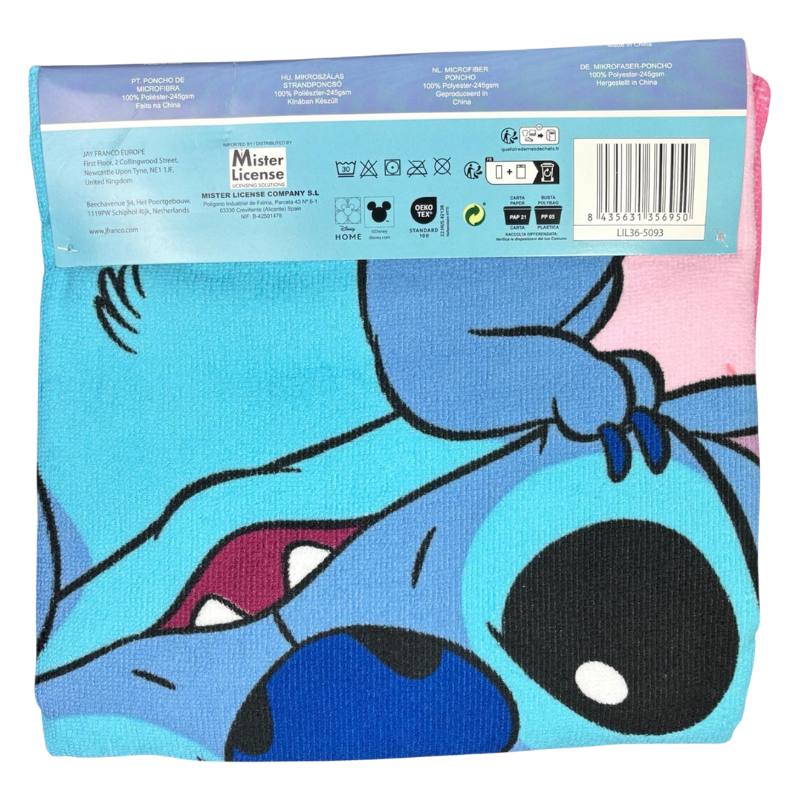 Official Lilo & Stitch Kids Hooded Towel Poncho