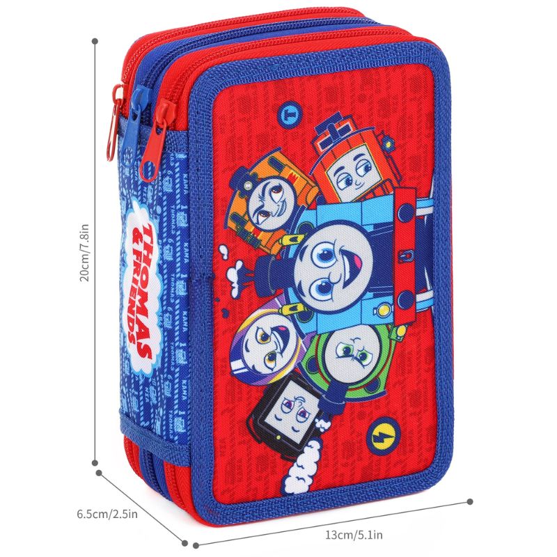 Official Thomas Filled 3 Zipped Pencil Case