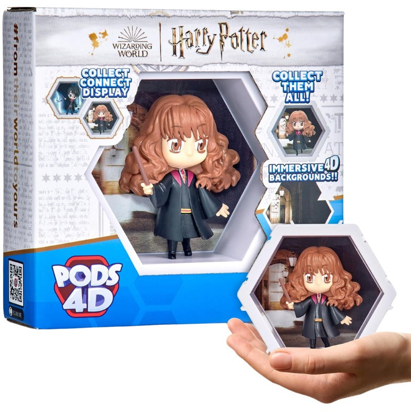 Official WOW! PODS - 4D Harry Potter Hermione, Unique Connectable Collectable Bobble-Head Figure