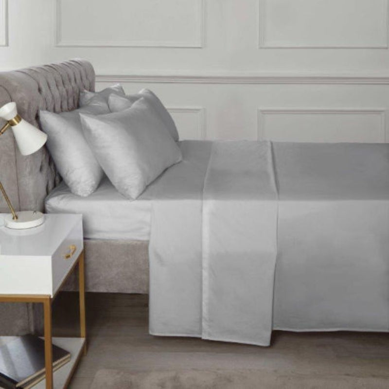 Percale Pillowcase 2 Pack - Grey