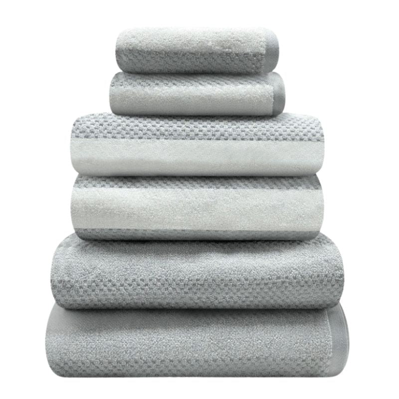 2 Pack Royal Stripe Bath Sheets - Grey