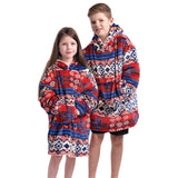 The Kids Eskimo Hip Design Oversized Cosy Reversible Sherpa Hoodie